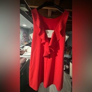 Felicity & CoCo orange and white mini dress